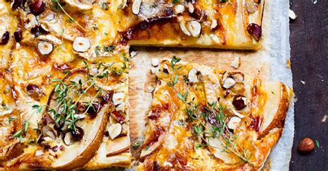 pear-tart-with-blue-cheese-hazelnuts-and-thyme image