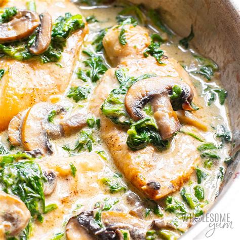 chicken-florentine-one-pan-dinner-wholesome-yum image