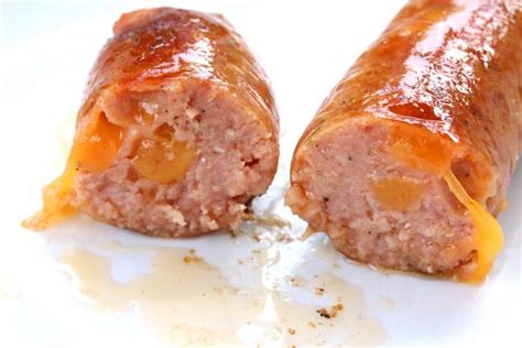 homemade-smoked-cheddar-sausages image
