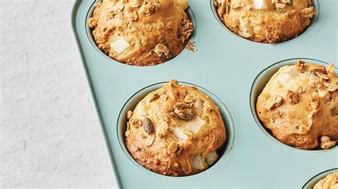 pear-yogurt-granola-muffins-canadian-living image