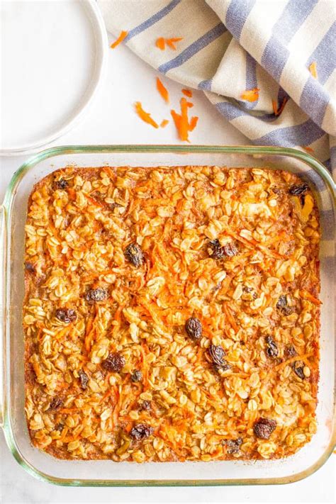 carrot-cake-baked-oatmeal-family-food-on-the-table image