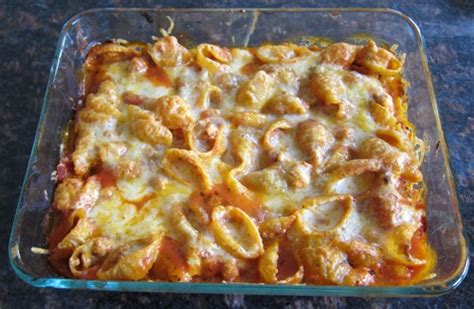 baked-pasta-shells-casserole-recipe-with-ground-meat image