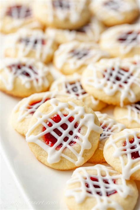 raspberry-almond-shortbread-thumbprint-cookie image