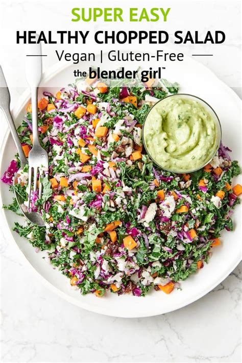 the-best-chopped-salad-recipe-with-avocado-dressing image