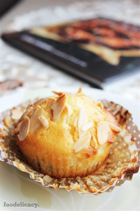 almond-cherry-muffins-with-toasted-almond-flakes image