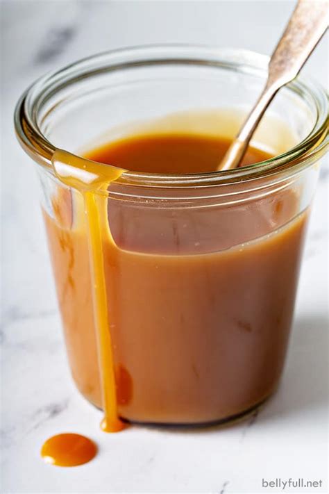 quick-and-easy-caramel-sauce-recipe-belly-full image