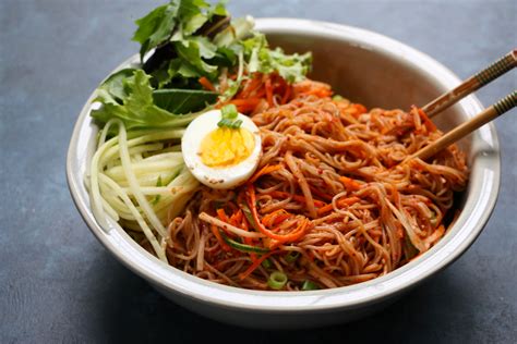 spicy-korean-cold-noodle-salad-hip-foodie-mom image