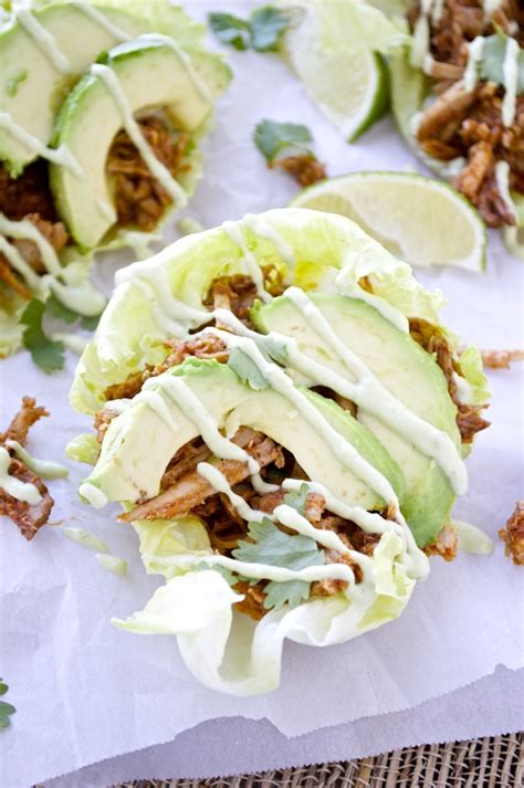 chipotle-pulled-pork-lettuce-wraps-with-avocado-aioli image