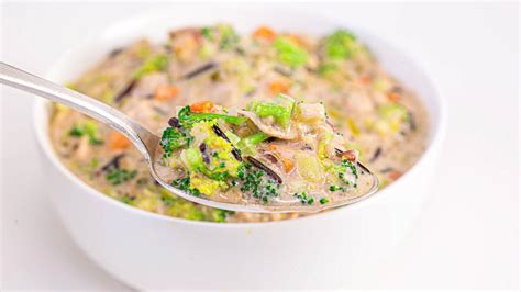 chicken-broccoli-rice-soup-recipe-recipe-rachael-ray image