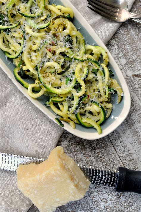 one-pan-lemon-garlic-zoodles-a-delicious-zucchini image