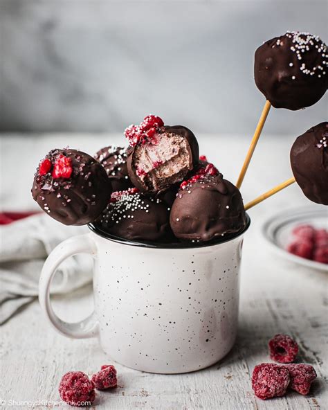 raspberry-chocolate-truffles-shuangys-kitchensink image