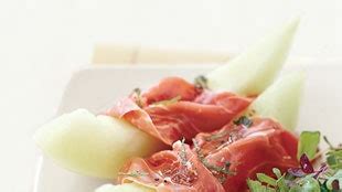 honeydew-and-prosciutto-with-greens-and-mint image
