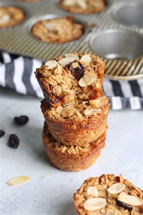 cherry-almond-baked-oatmeal-cups-hummusapien image