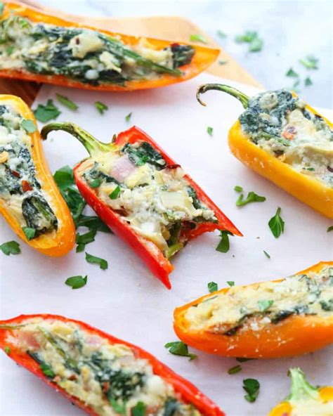 cheesy-stuffed-mini-peppers-healthy-and-delicious image