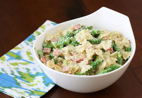 creamy-pasta-with-ham-and-asparagus-recipe-the image