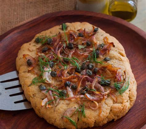 focaccia-bread-with-sweet-onion-and-capers image