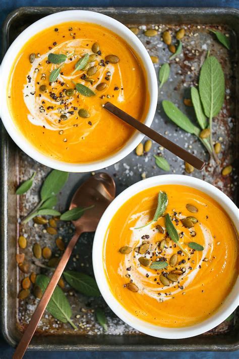 roasted-pumpkin-soup-damn-delicious image