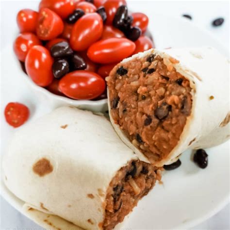 bean-and-rice-burritos-quick-and-easy-recipe-vegan image