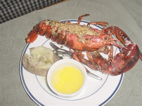 baked-stuffed-lobster-recipe-cdkitchencom image