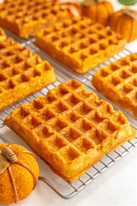 healthy-pumpkin-waffles-family-food-on-the-table image