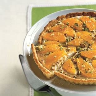 mascarpone-tart-with-honey-oranges-and-pistachios image