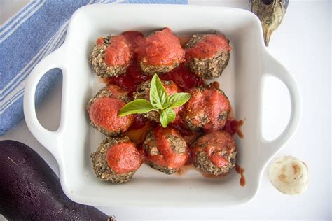 keto-eggplant-meatballs-keto-low-carb-vegetarian image
