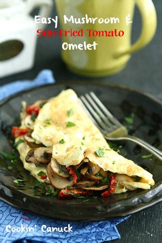easy-mushroom-sun-dried-tomato-omelet image