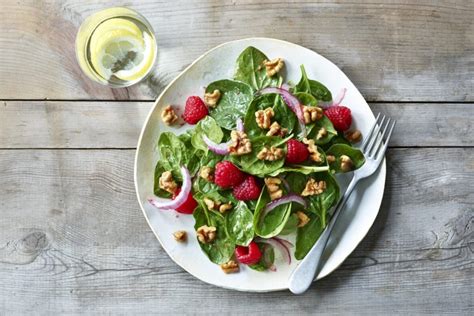 walnut-raspberry-salad-and-raspberry-vinaigrette image