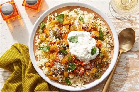 moroccan-style-vegetable-chili-with-couscous-garlic image