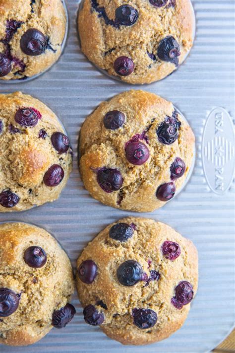 blueberry-banana-oatmeal-muffins-the image