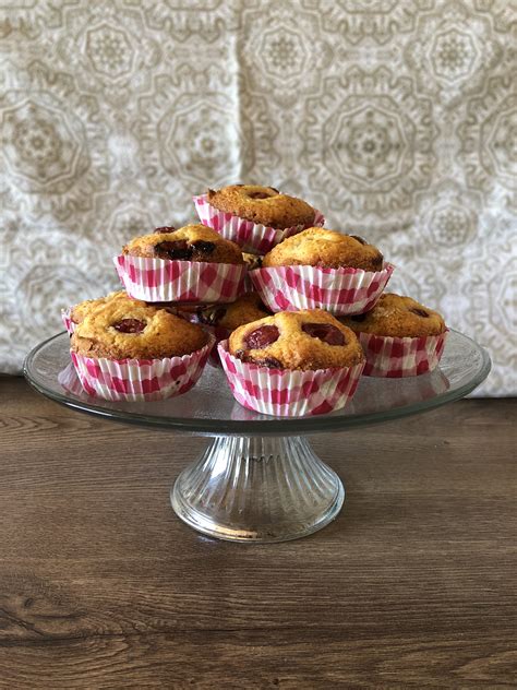 easy-wheat-germ-cherry-muffins-old-original image