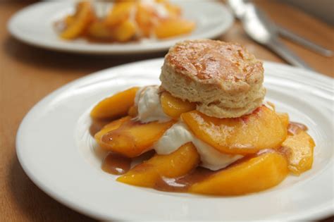 peach-shortcake-with-butterscotch-sauce image