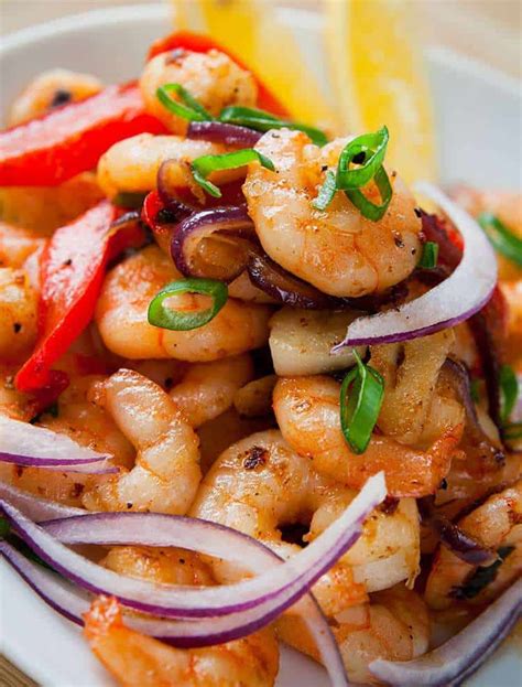 garlic-shrimp-stir-fry-with-peppers-onions image