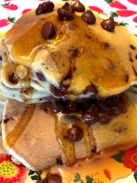 easy-chocolate-chip-pancakes-recipe-from-scratch image
