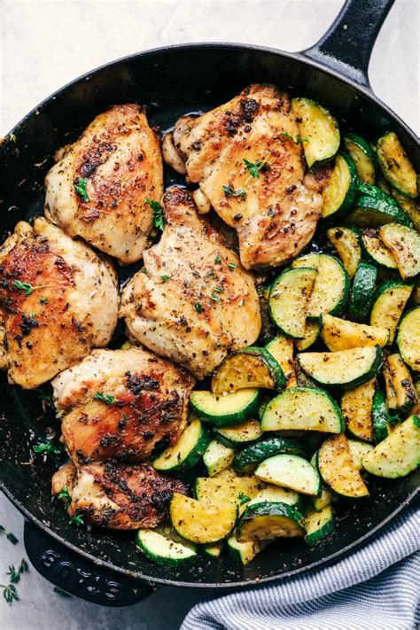 buttery-garlic-herb-chicken-with-zucchini-the image