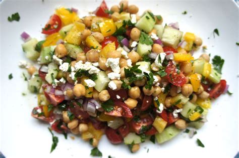israeli-salad-with-chickpeas-feta-fresh-mint-the image
