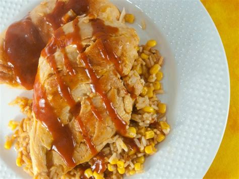 barbecue-chicken-and-rice-skillet image