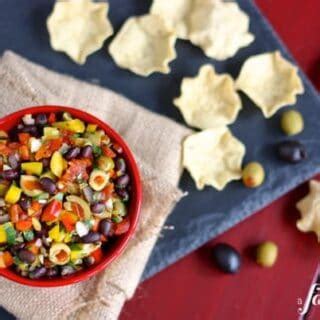 black-bean-salsa-with-olives-easy-healthy-homemade image