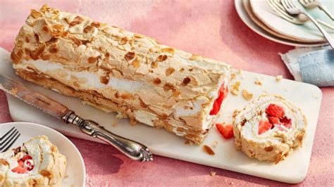 strawberry-meringue-roulade-recipe-bbc-food image