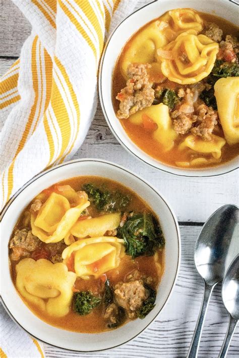 easy-instant-pot-tortellini-and-sausage-soup-margin image