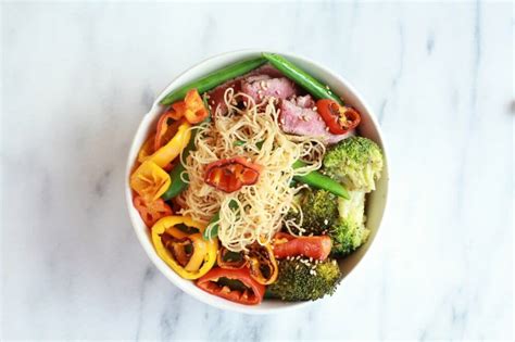 asian-veggie-noodle-bowl-with-grilled-steak-half image