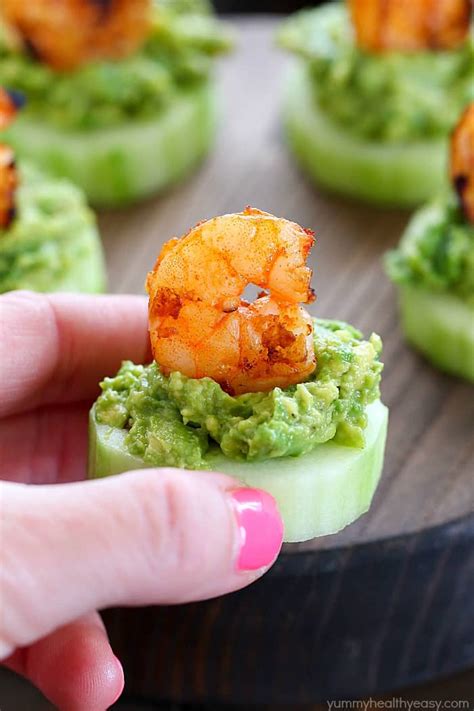 low-carb-avocado-shrimp-cucumber-appetizer image