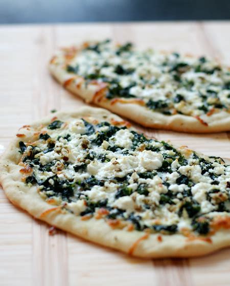 pizza-bianca-with-goat-cheese-and-greens image