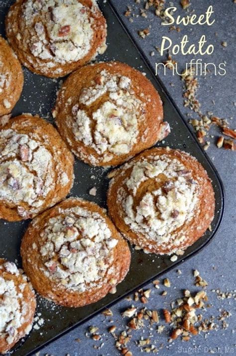 sweet-potato-muffins-with-pecan-streusel-sugar-dish image