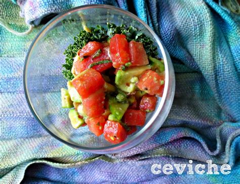 watermelon-cucumber-and-avocado-ceviche-v-spot image