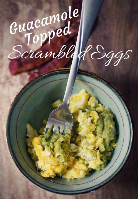 guacamole-topped-scrambled-eggs-breakfast image