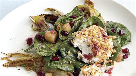 endive-and-apple-salad-with-warm-goat-cheese image