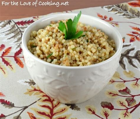 garlicky-israeli-couscous-for-the-love-of-cooking image