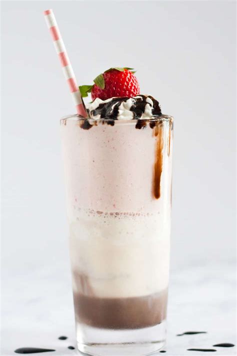 easy-neapolitan-milkshake-goodie-godmother image