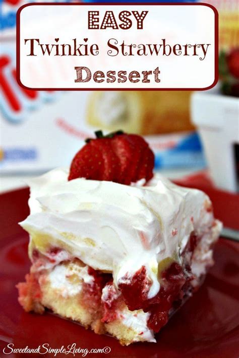easy-twinkie-strawberry-dessert-sweet-and-simple image